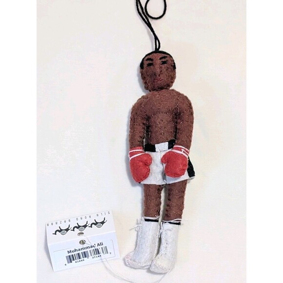 Silk Road Bazaar Other - Silk Road Bazaar Muhammad Ali Felt Ornament New With Tags Boxing Legend Gift